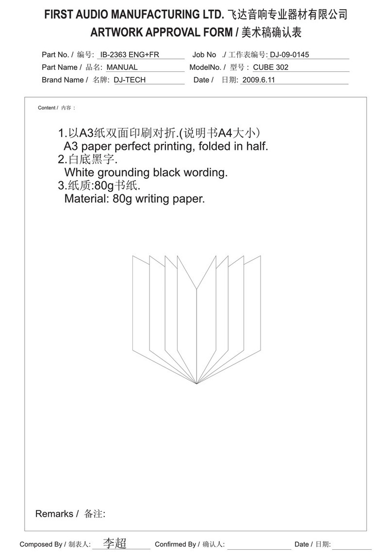 DJ-Tech CUBE 302 Bedienungsanleitung