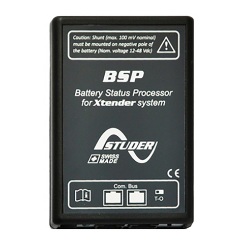 Studer BSP Bedienungsanleitung