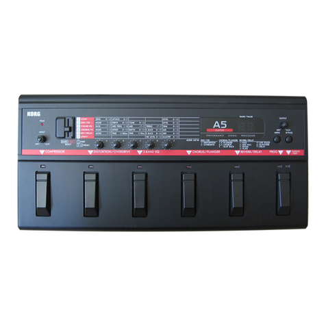 Korg A5 Guitar Bedienungsanleitung Korg A5 Guitar Bedienungsanleitung