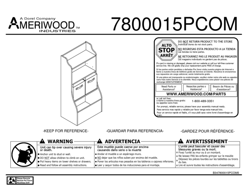 Dorel AMERIWOOD 7800015PCOM Bedienungsanleitung