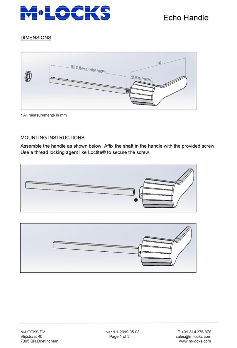 M-LOCKS Echo Handle Bedienungsanleitung