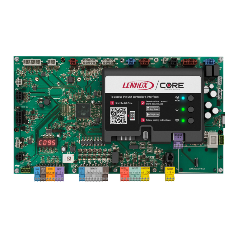 Lennox Core Unit Controller Bedienungsanleitung
