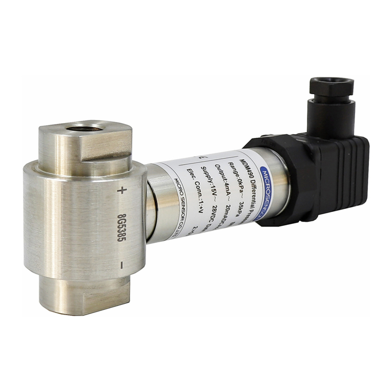 Microsensor MDM490 Bedienungsanleitung