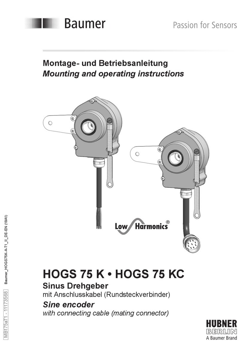 Baumer HUBNER BERLIN Low Harmonics HOGS 75 Service-Handbuch