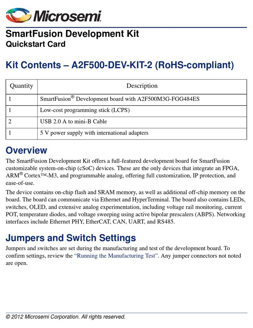 Microsemi SmartFusion A2F500-DEV-KIT-2 Technisches Handbuch
