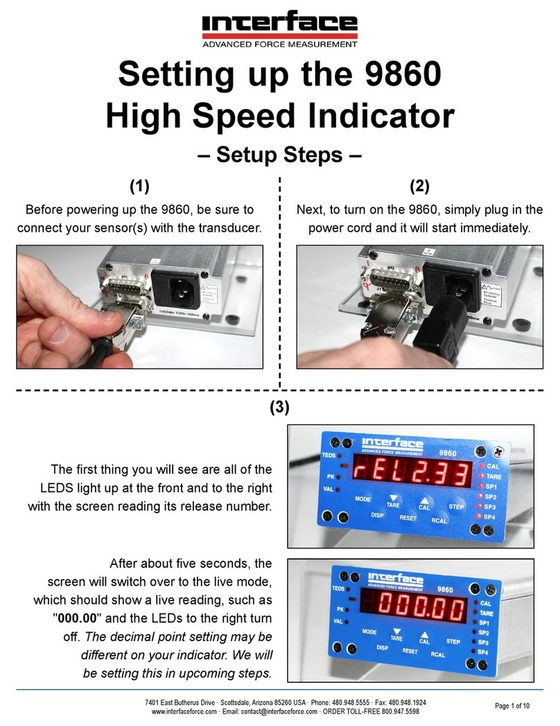 Interface 9860 Gebrauchsanweisung