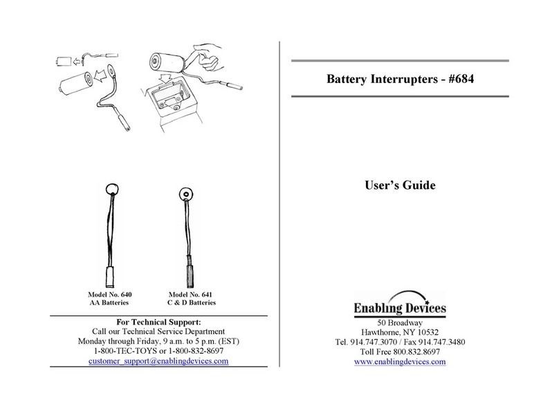 Enabling Devices Battery Interrupter Bedienungsanleitung Enabling Devices Battery Interrupter Bedienungsanleitung