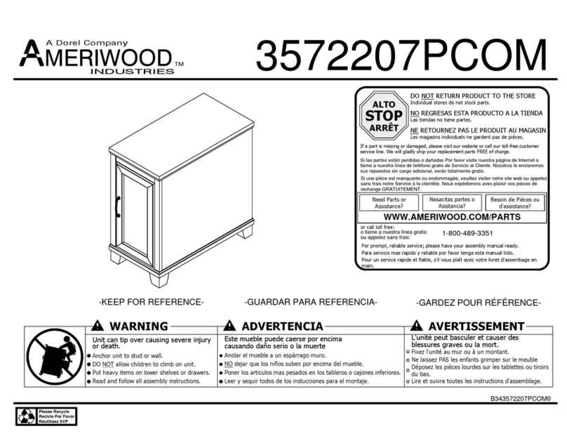 Dorel Ameriwood Industries 3572207PCOM Bedienungsanleitung