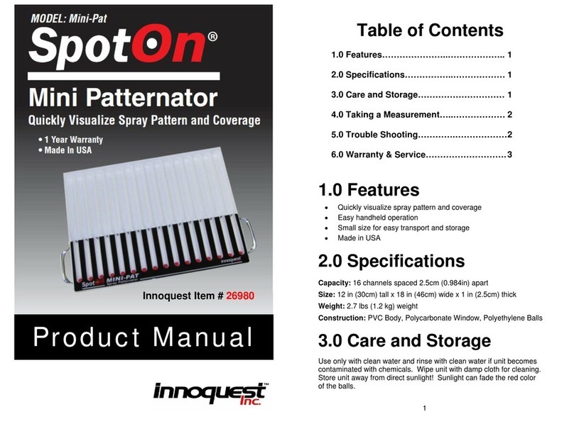 Innoquest SPOTON MINI-PATTERNATOR Bedienungsanleitung Innoquest SPOTON MINI-PATTERNATOR Bedienungsanleitung