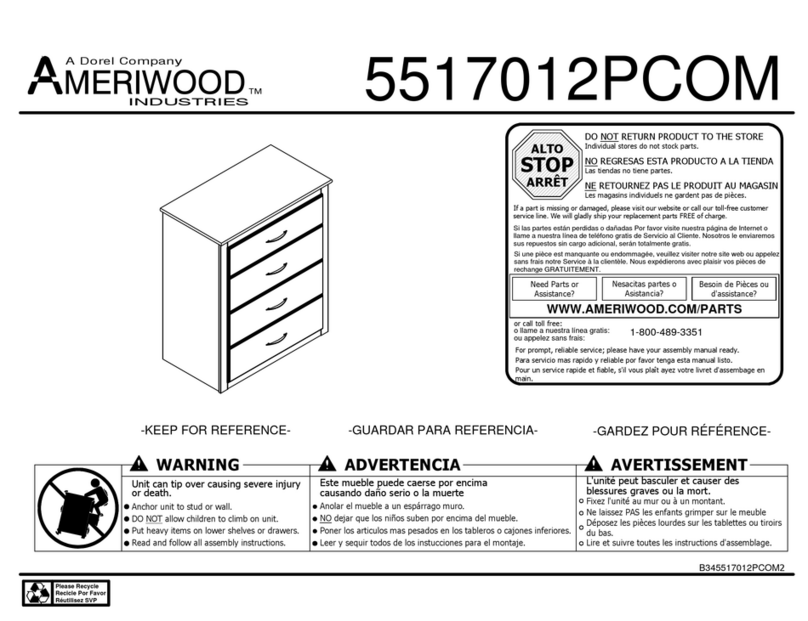 Dorel Ameriwood 5517012PCOM Bedienungsanleitung