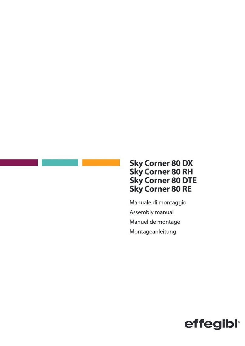 effegibi Sky Corner 80 DX Bedienungsanleitung
