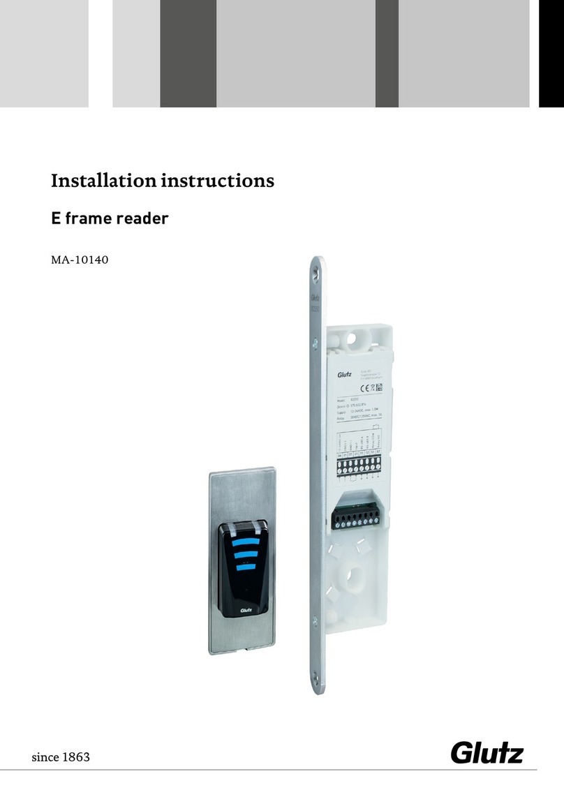 Glutz E frame reader Bedienungsanleitung