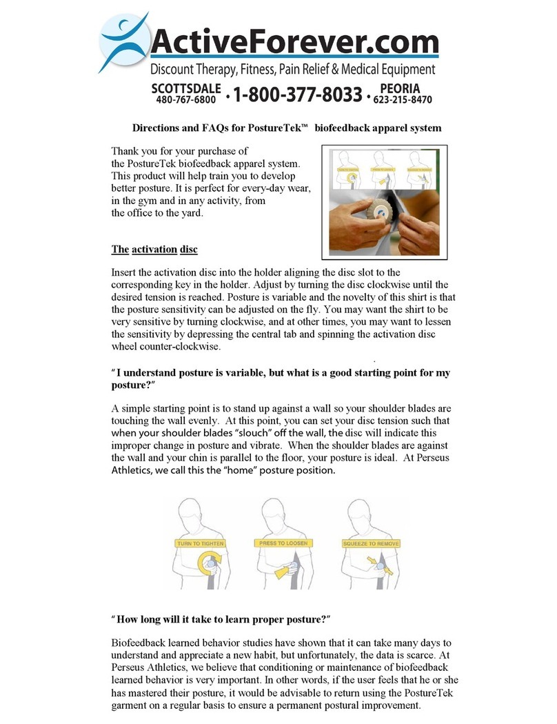 Activeforever PostureTek Bedienungsanleitung