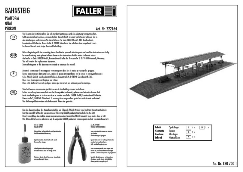 Faller PLATFORM Bedienungsanleitung
