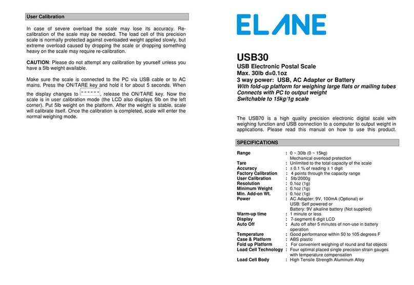 Elane USB30 Bedienungsanleitung