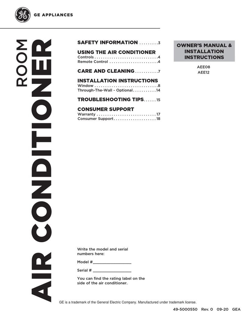 GE Appliances AEE08 Originalbetriebsanleitung