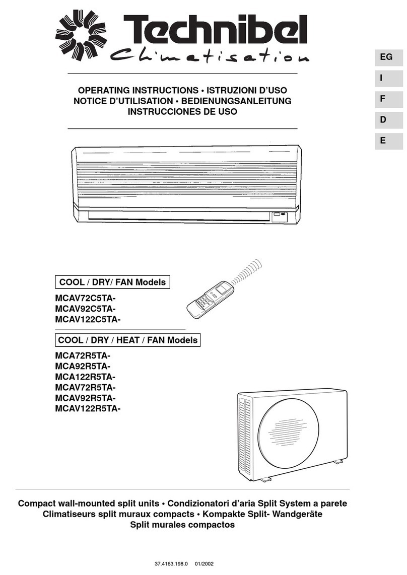 Technibel Climatisation MCAV72C5TA Bedienungsanleitung Technibel Climatisation MCAV72C5TA Bedienungsanleitung