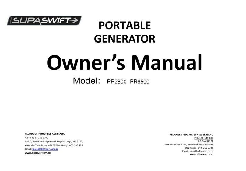 Supaswift PR2800 Bedienungsanleitung