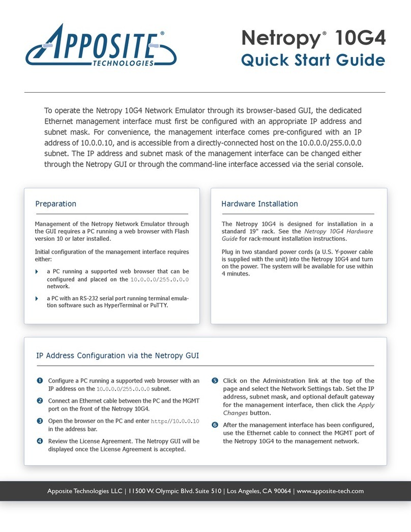 Apposite Netropy 10G4 Bedienungsanleitung