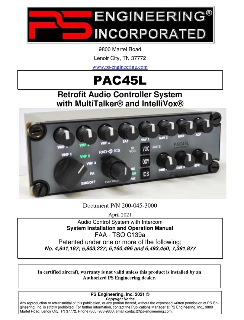 PS Engineering PAC45L Bedienungsanleitung