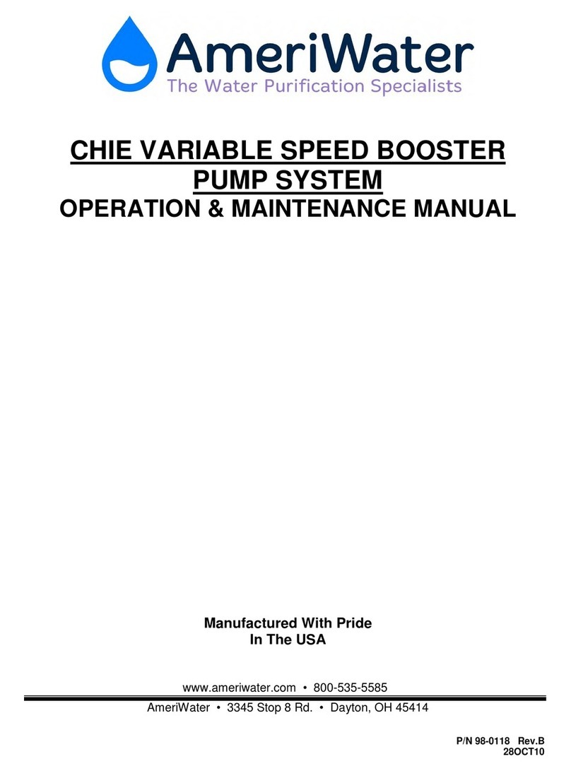 AmeriWater CHIE VARIABLE SPEED BOOSTER PUMP SYSTEM Handbuch