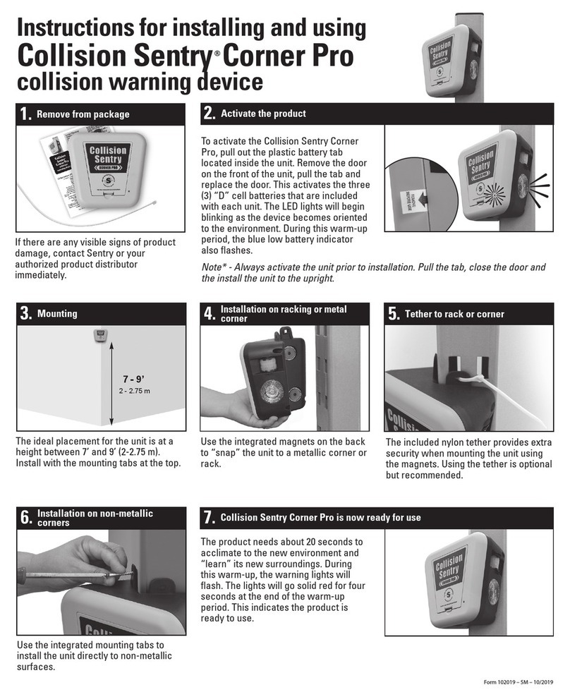 Collision Sentry Corner Pro Bedienungsanleitung