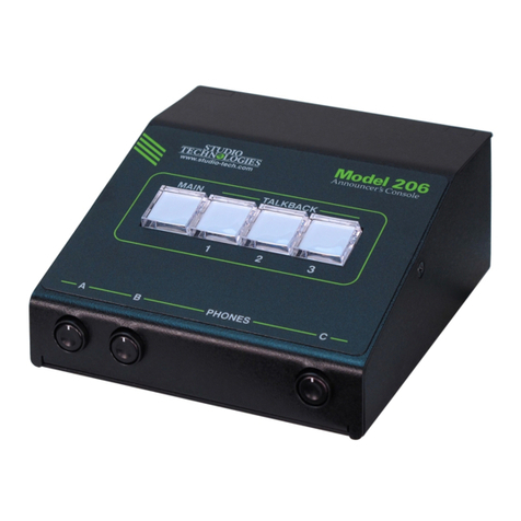 Studio Technologies 206 Bedienungsanleitung Studio Technologies 206 Bedienungsanleitung