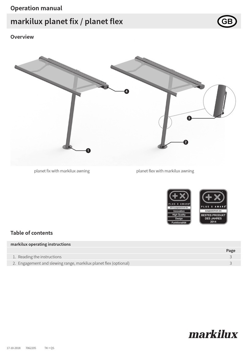Markilux planet flex Bedienungsanleitung