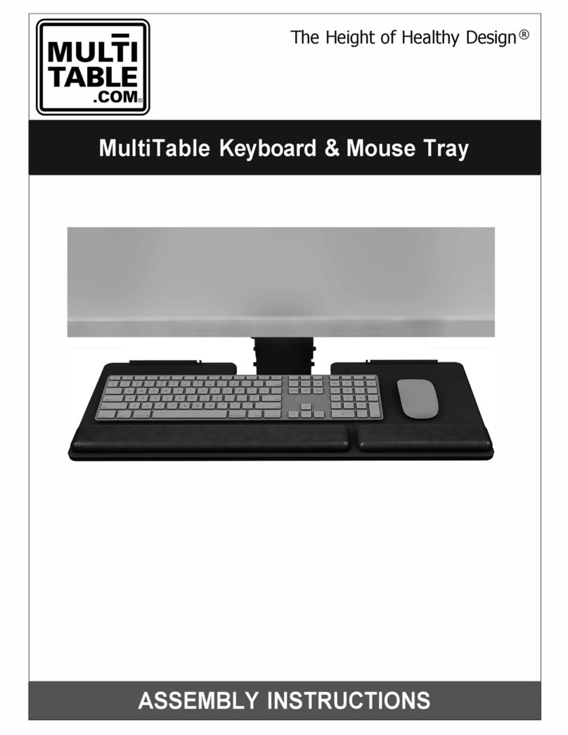 MultiTable Keyboard & Mouse Tray Bedienungsanleitung