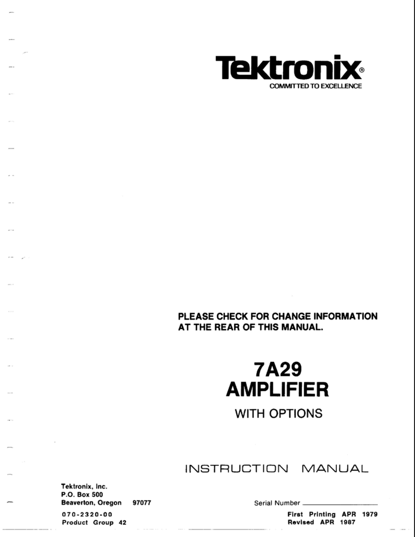Tektronix 7A29 Bedienungsanleitung