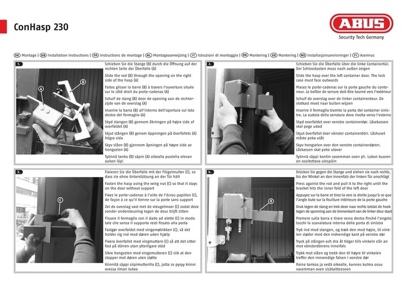 Abus ConHasp 230 Bedienungsanleitung