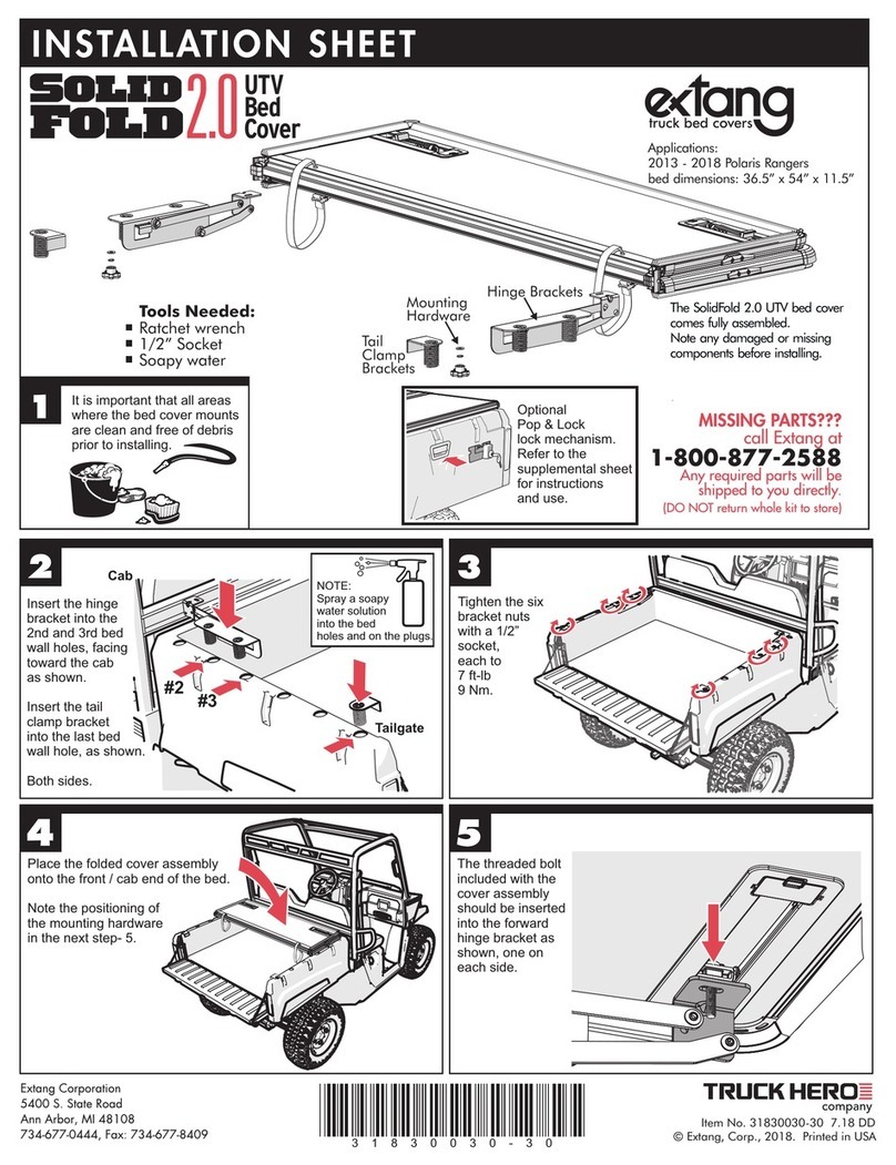 Extang Solid Fold 2.0 Montageanleitung Extang Solid Fold 2.0 Montageanleitung