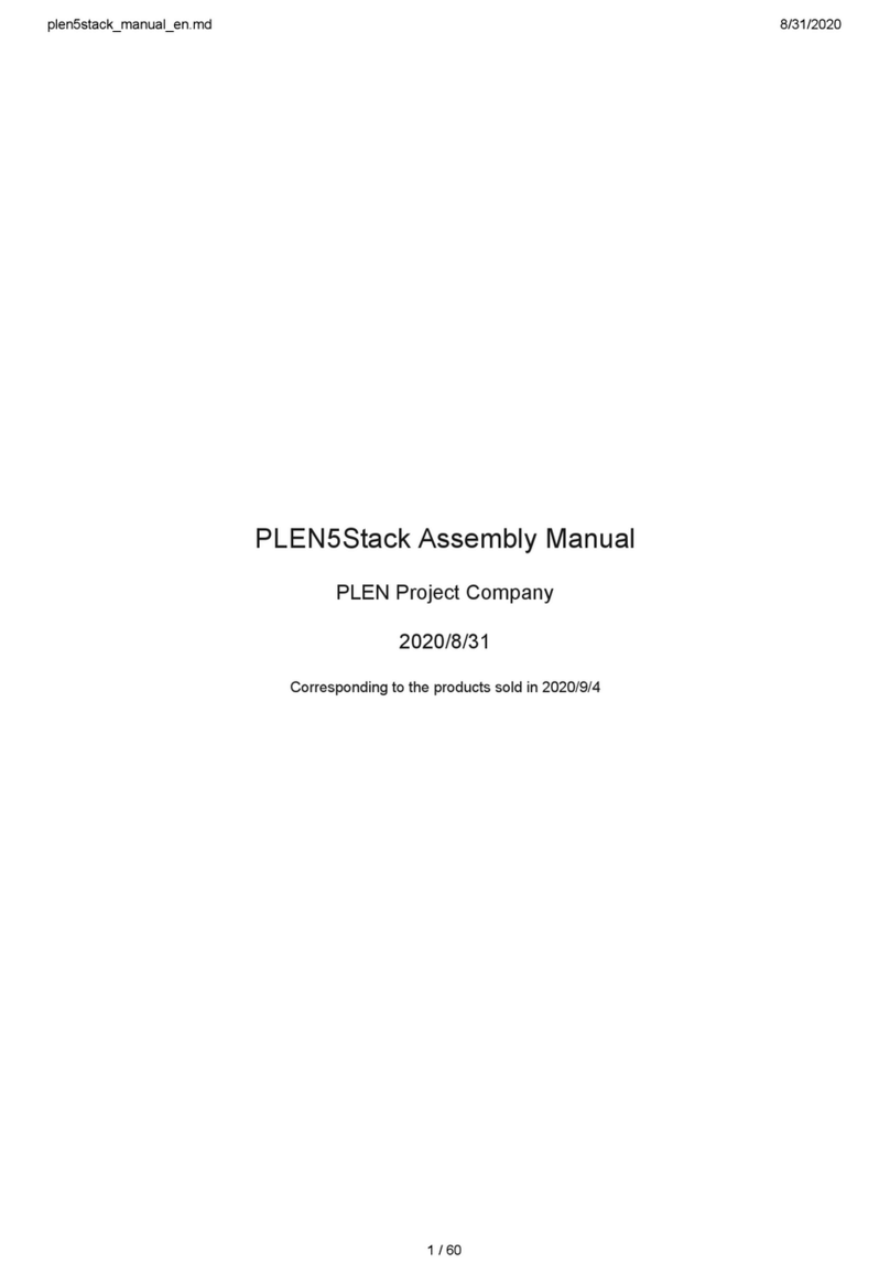 PLEN Project PLEN5Stack Bedienungsanleitung