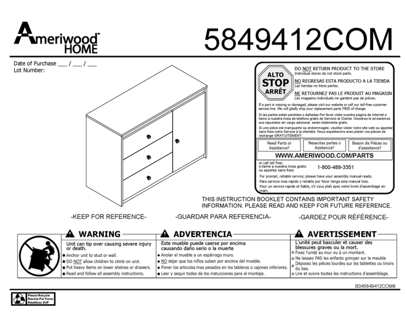 Ameriwood HOME 5849412COM Bedienungsanleitung