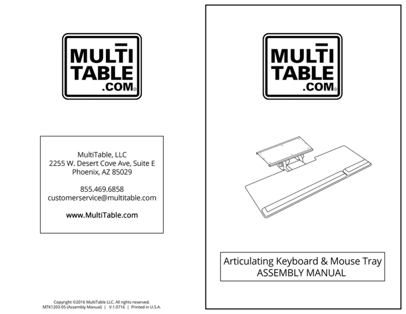 MultiTable KEYBOARD & MOUSE TRAY Bedienungsanleitung