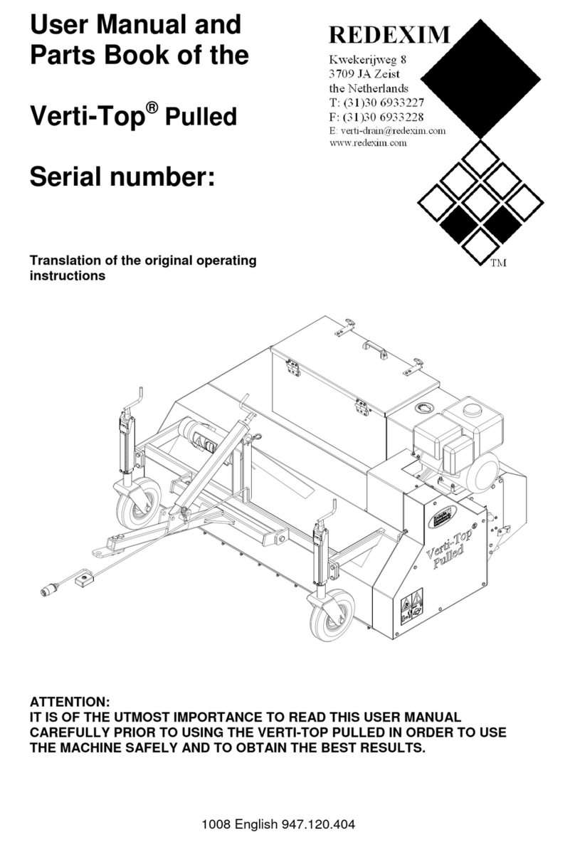 Redexim Verti-Top Pulled Bedienungsanleitung