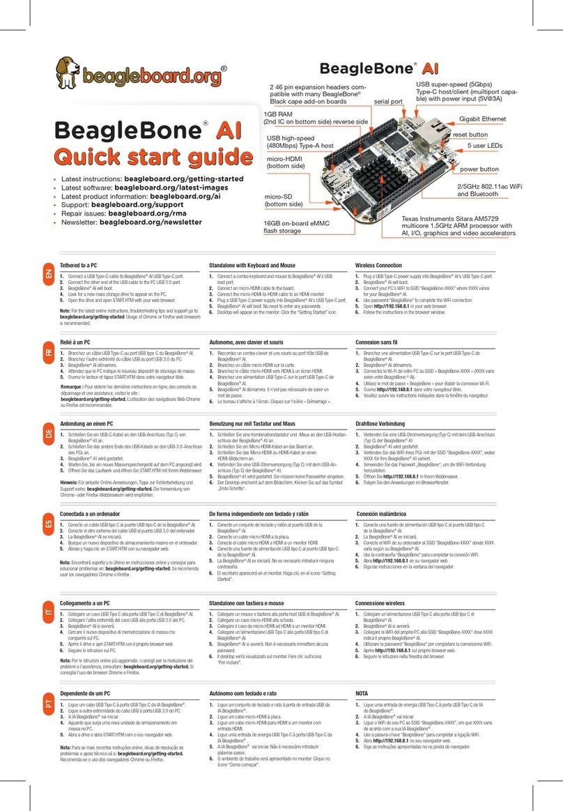 BeagleBoard BeagleBone AI Bedienungsanleitung