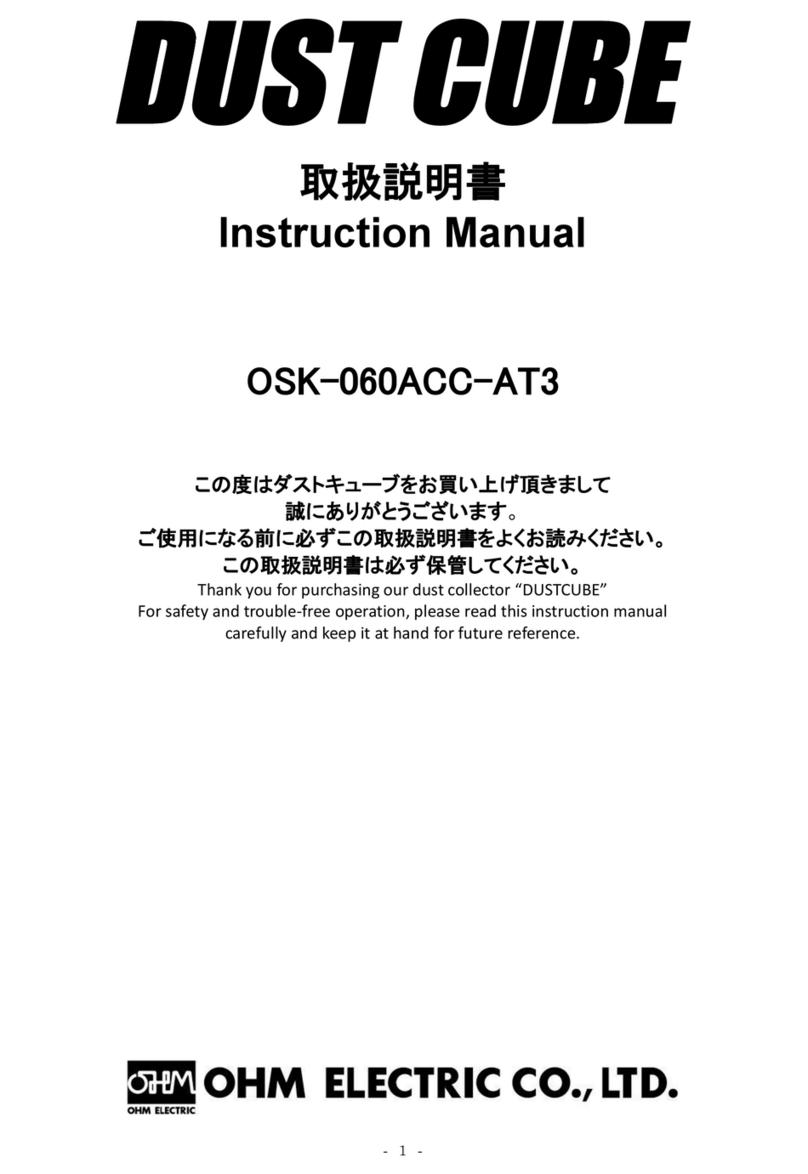 OHM DUST CUBE Bedienungsanleitung OHM DUST CUBE Bedienungsanleitung