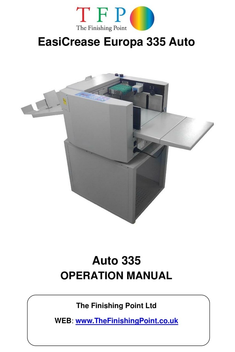 The Finishing Point EasiCrease Europa 335 Auto Bedienungsanleitung