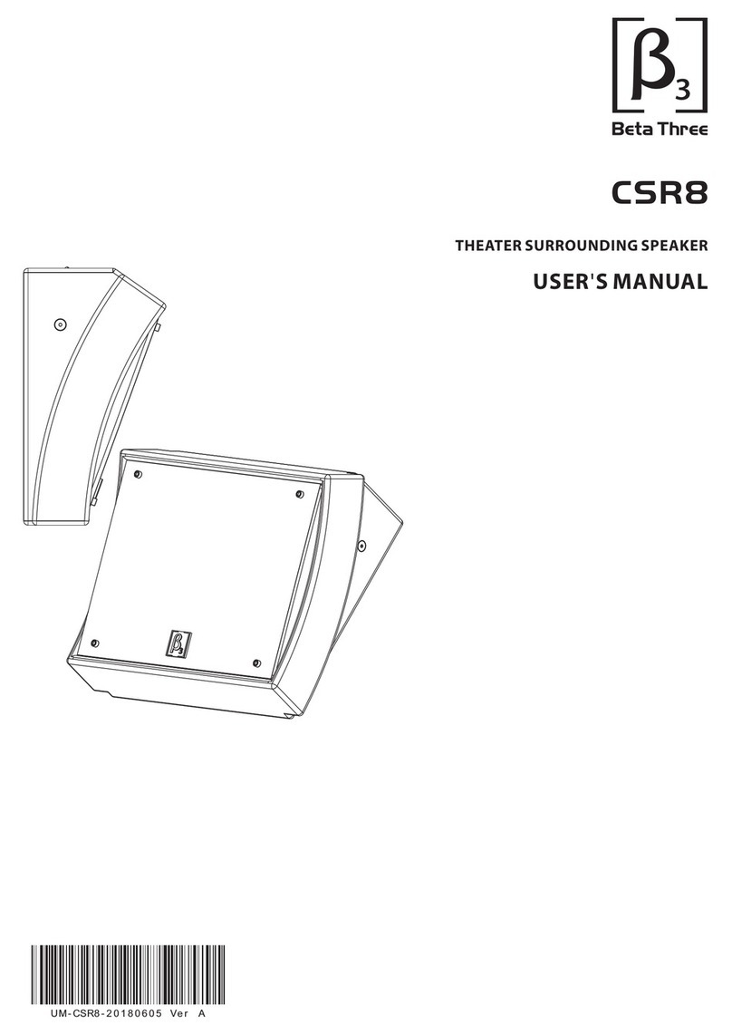 Beta Three CSR8 Bedienungsanleitung