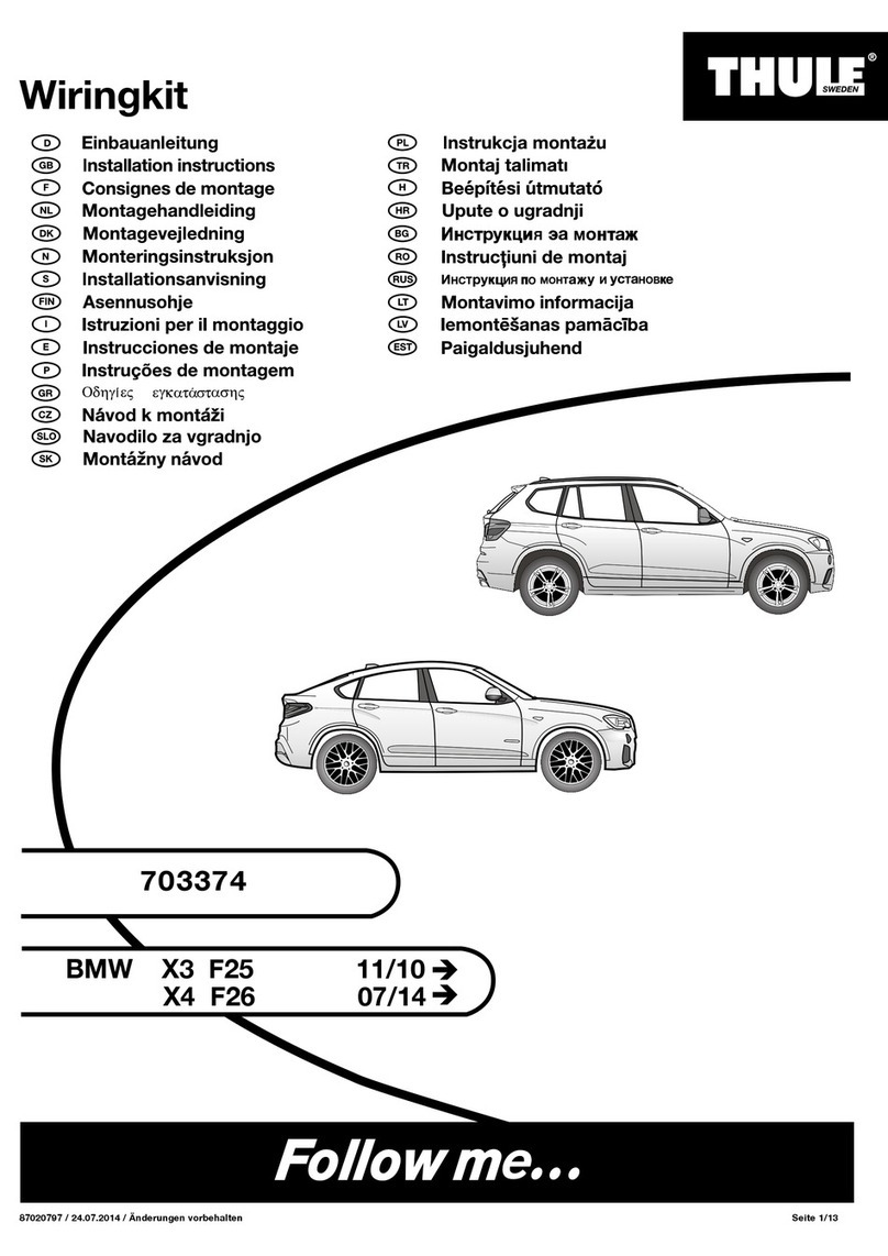 Thule 703374 Bedienungsanleitung