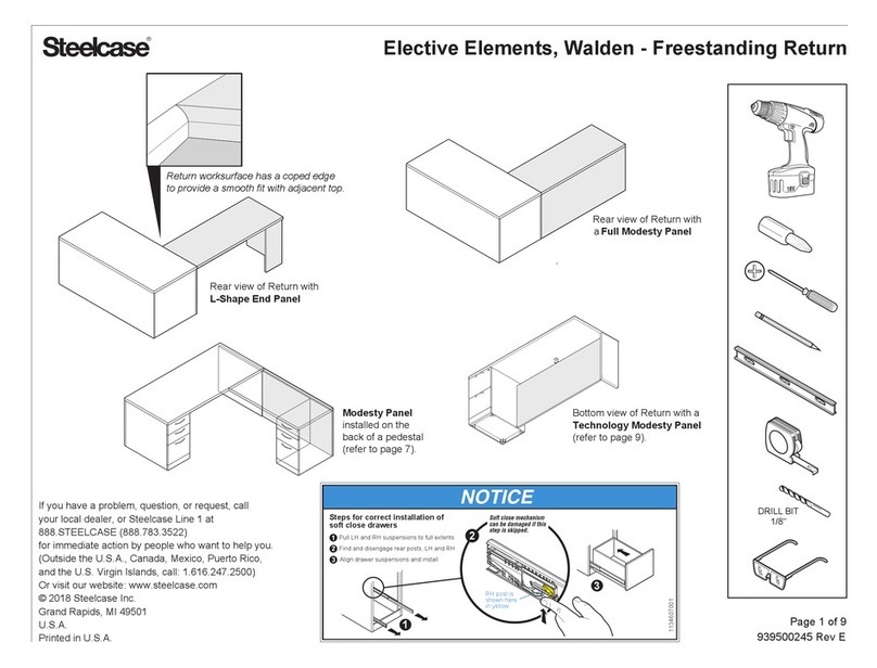 Steelcase Elective Elements Storage Bedienungsanleitung