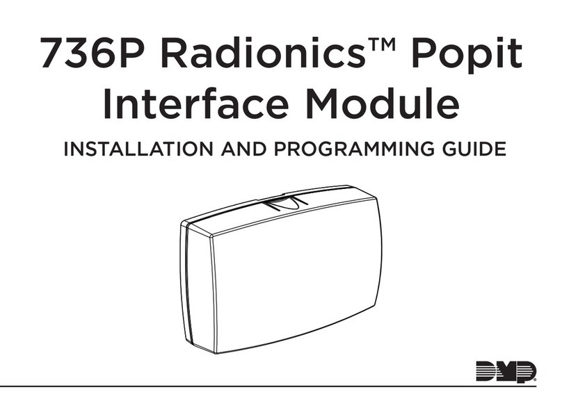 DMP Electronics 736P Radionics Installationsanleitung