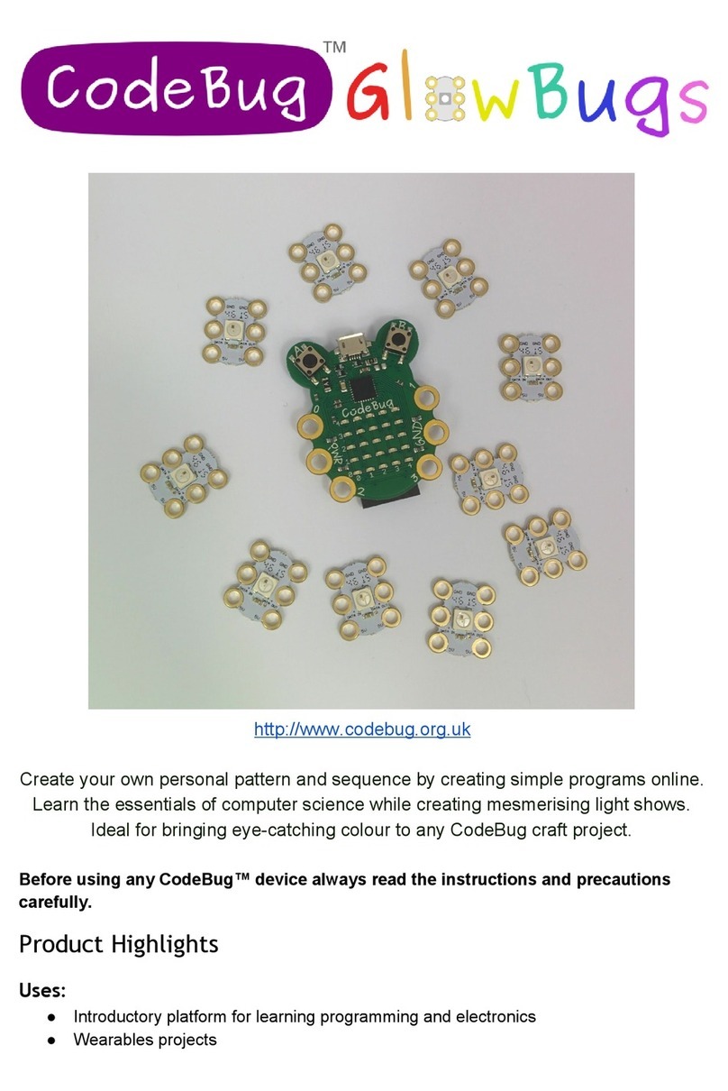 CodeBug GlowBugs Bedienungsanleitung