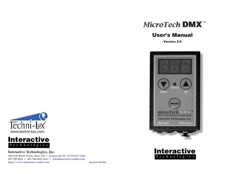 Interactive Technologies MicroTech DMX Bedienungsanleitung