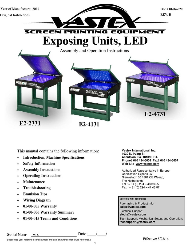 VASTEX E2-2331 Stücklistenhandbuch VASTEX E2-2331 Stücklistenhandbuch