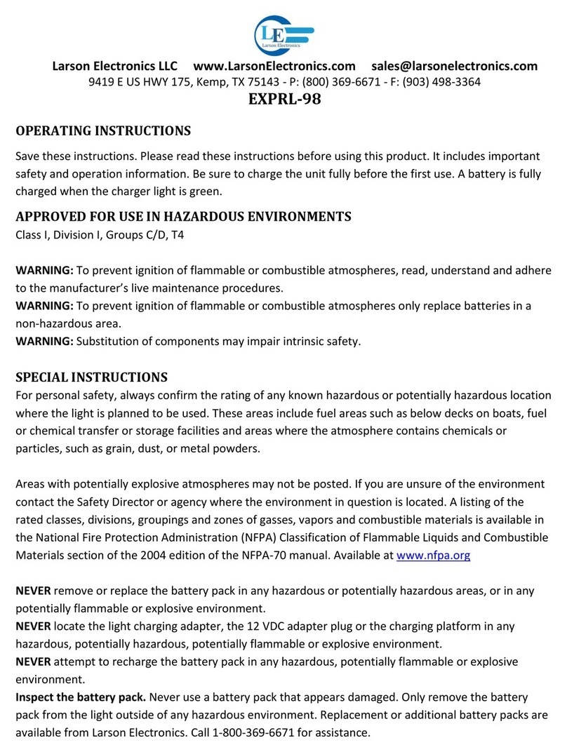 Larson Electronics EXPRL-98 Bedienungsanleitung Larson Electronics EXPRL-98 Bedienungsanleitung