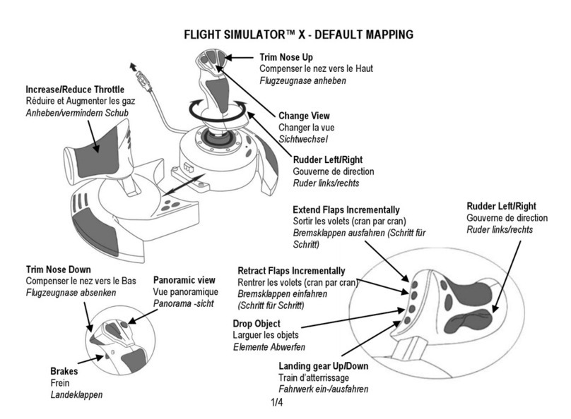 Thrustmaster FLIGHT SIMULATOR X Bedienungsanleitung
