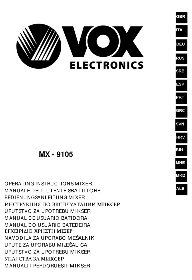VOX electronics MX-9105 Bedienungsanleitung