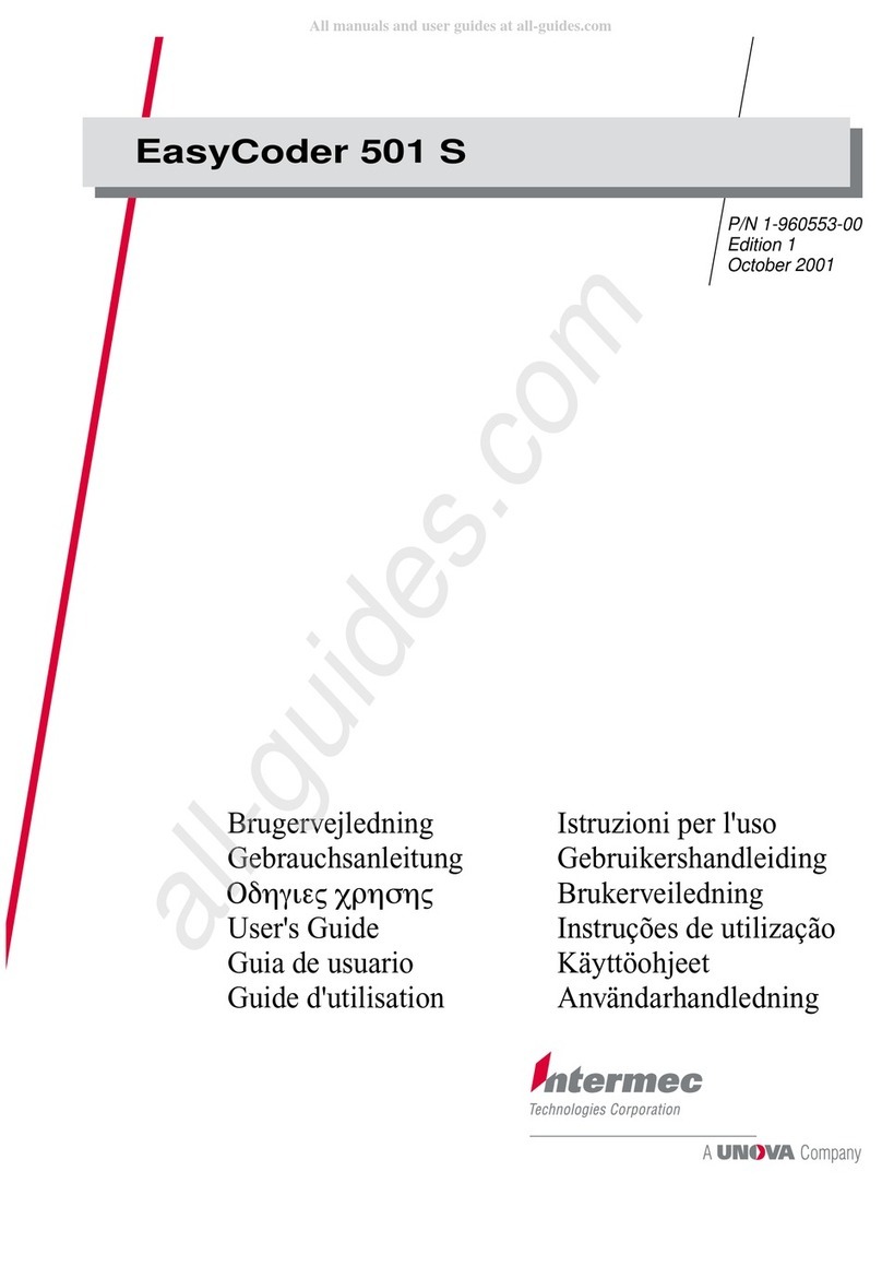 Unova Intermec EasyCoder 501 S Bedienungsanleitung